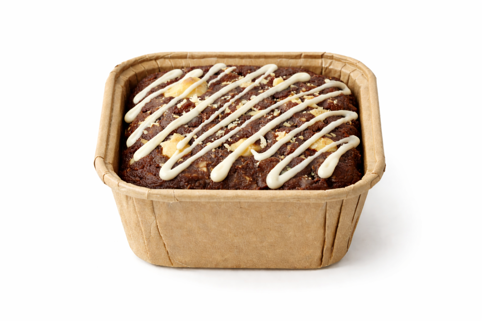 Brownie met witte chocolade